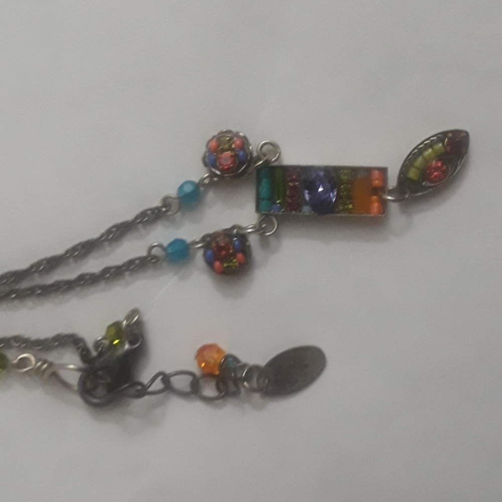 Enameled necklace